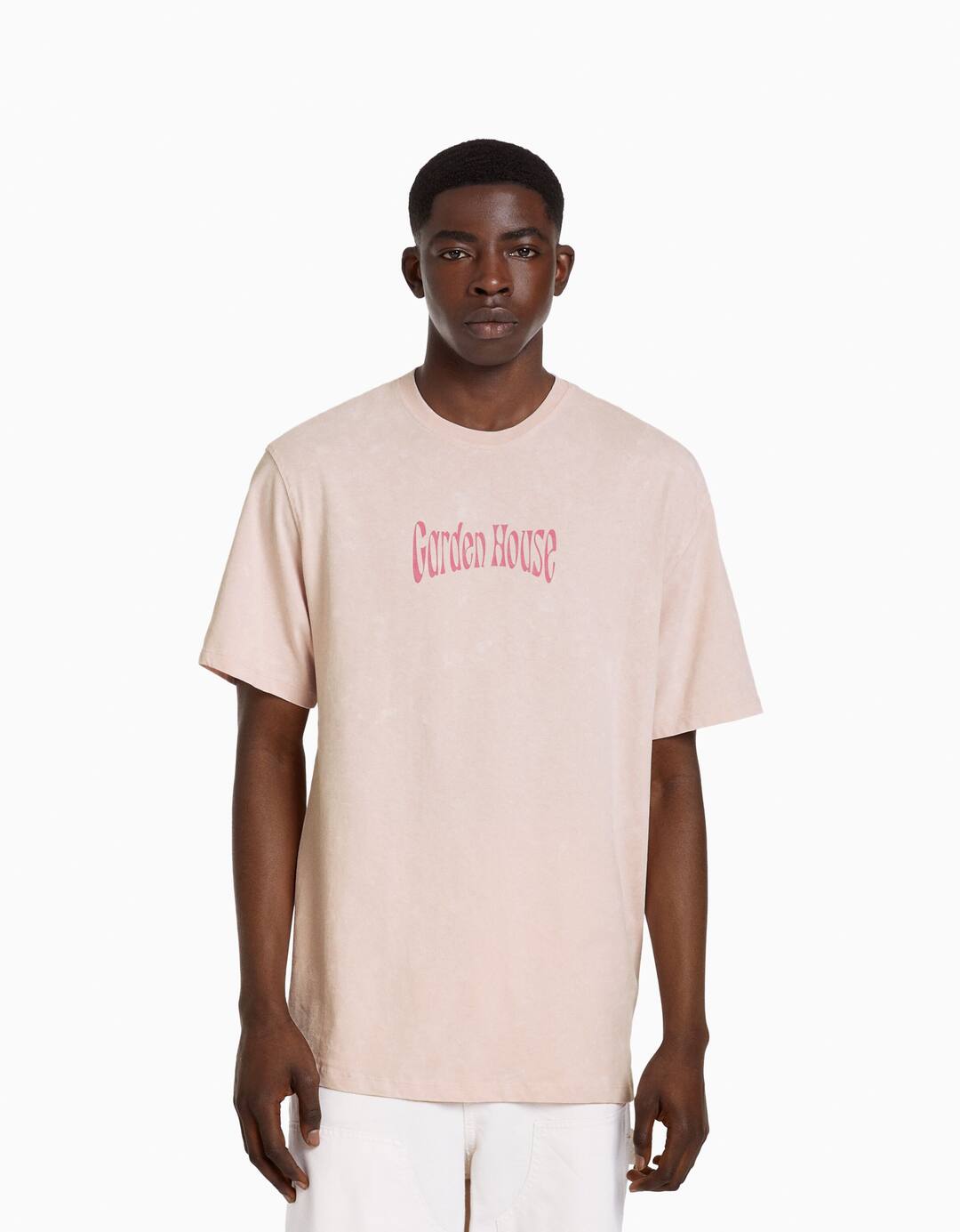 Print boxy fit short sleeve T-shirt