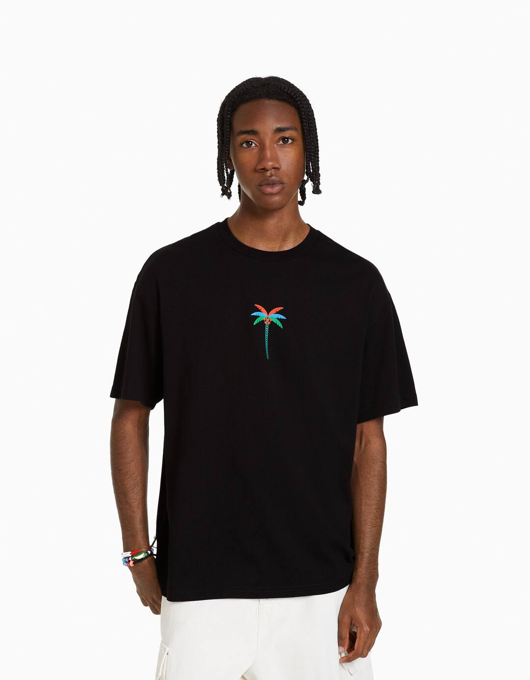 Print boxy fit short sleeve T-shirt