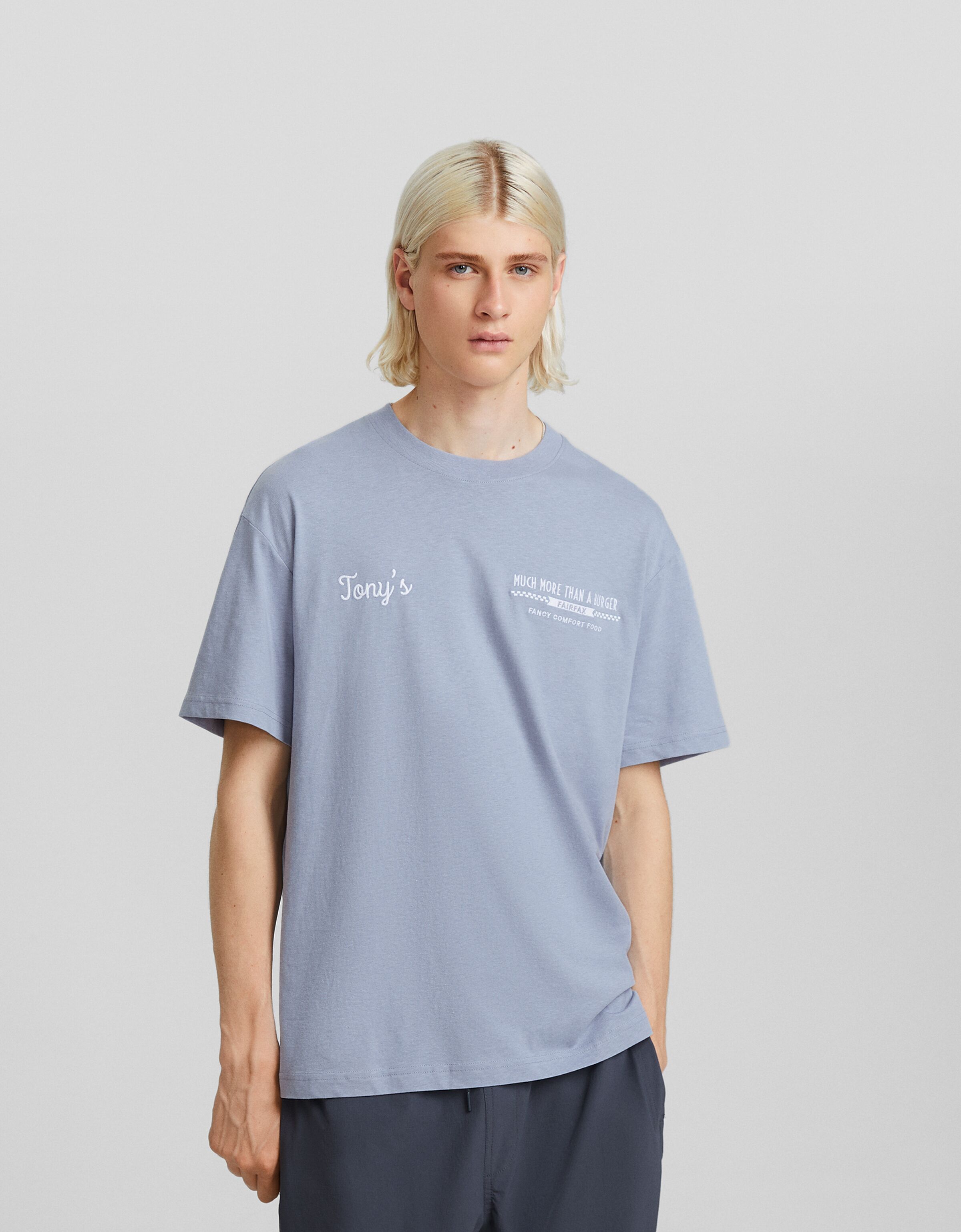 Camisetas 2025 chico bershka