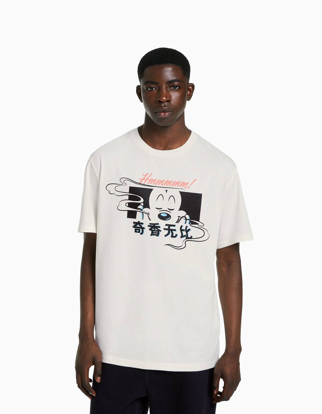 Mickey print regular fit short sleeve T-shirt