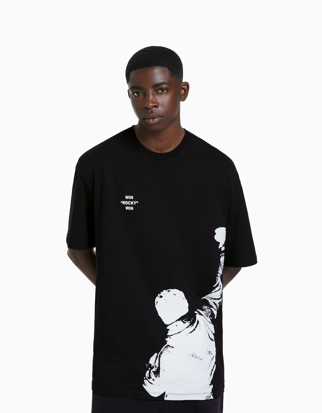 Oriental Crueldad sala Camiseta Rocky manga corta boxy fit - Camisetas - Hombre | Bershka