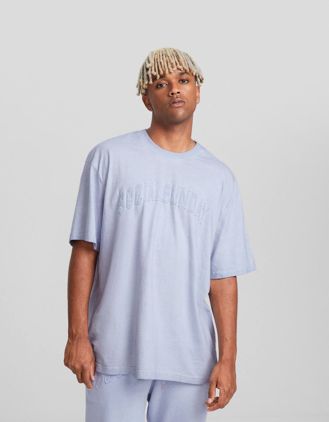 Boxy fit short sleeve patch T-shirt