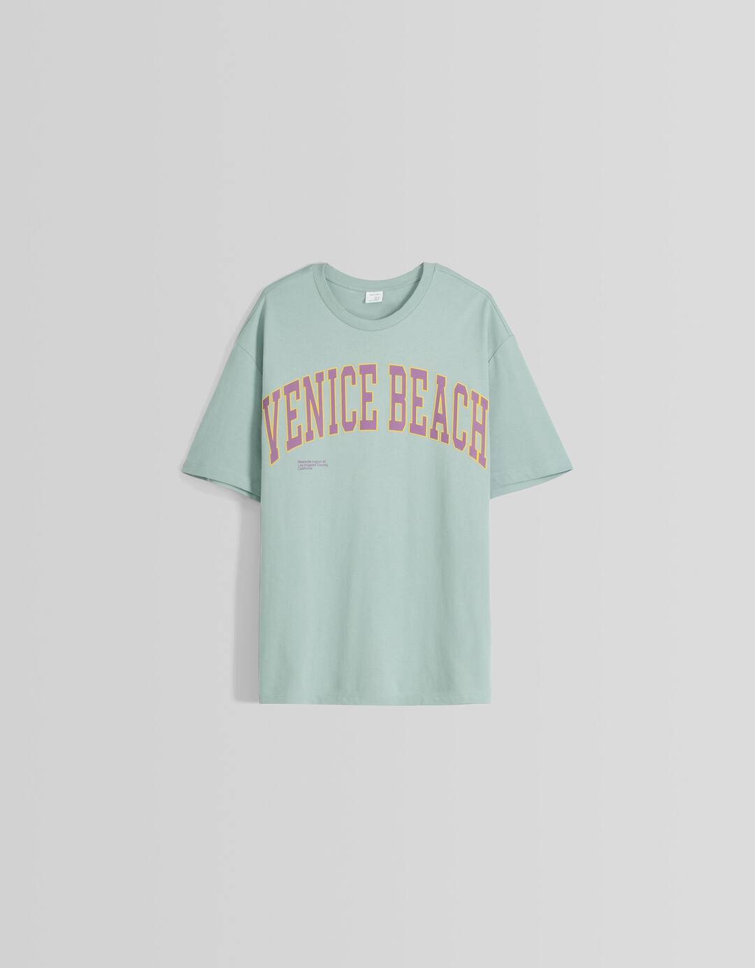 Camiseta manga corta boxy fit print