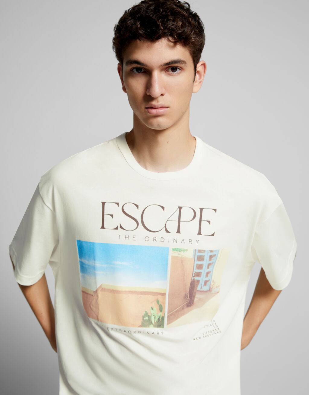 Boxy fit short sleeve Marrakesh print T-shirt - Men | Bershka