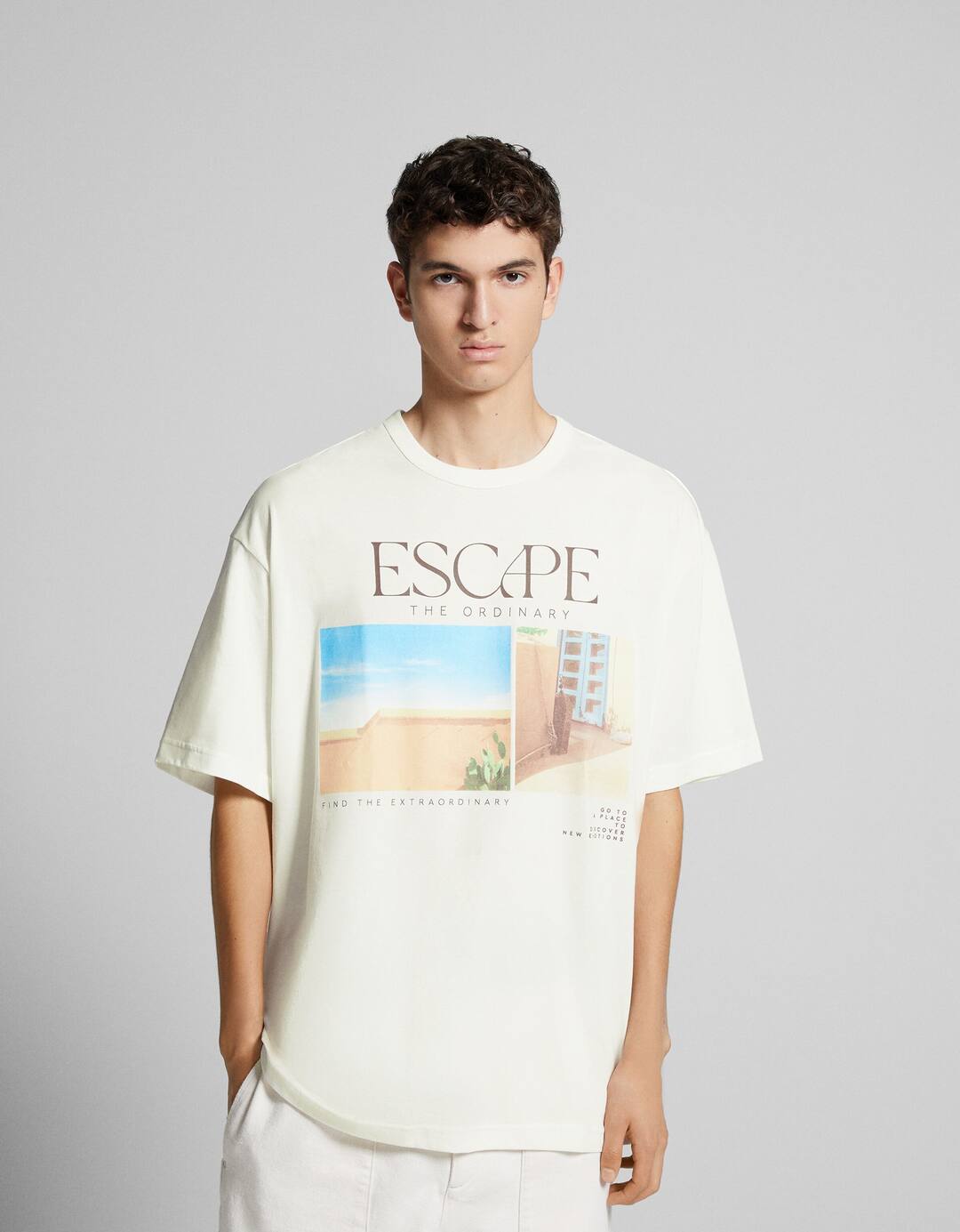 Boxy-fit short sleeve Marrakesh print T-shirt