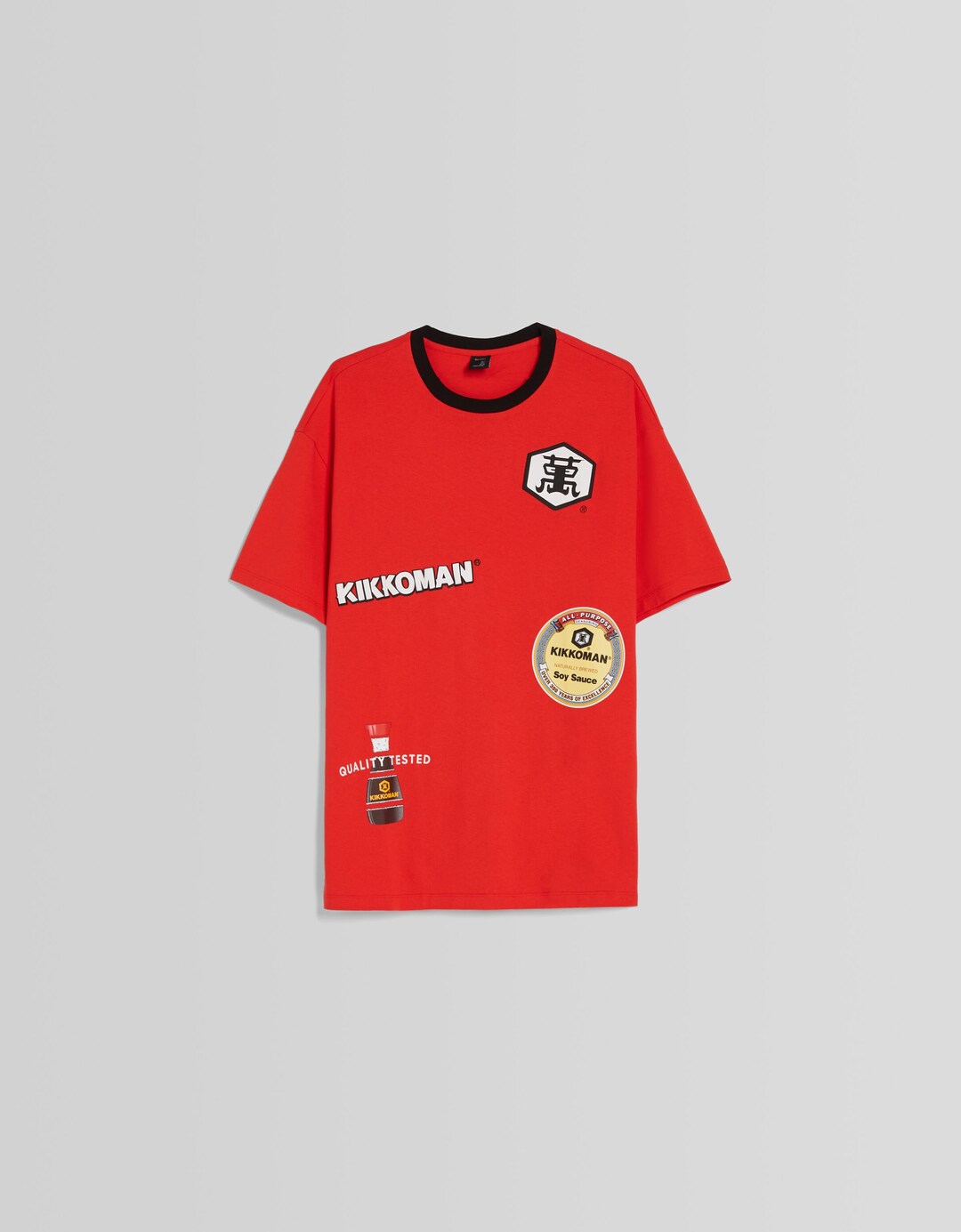T-shirt Kikkoman manches courtes boxy fit imprimé