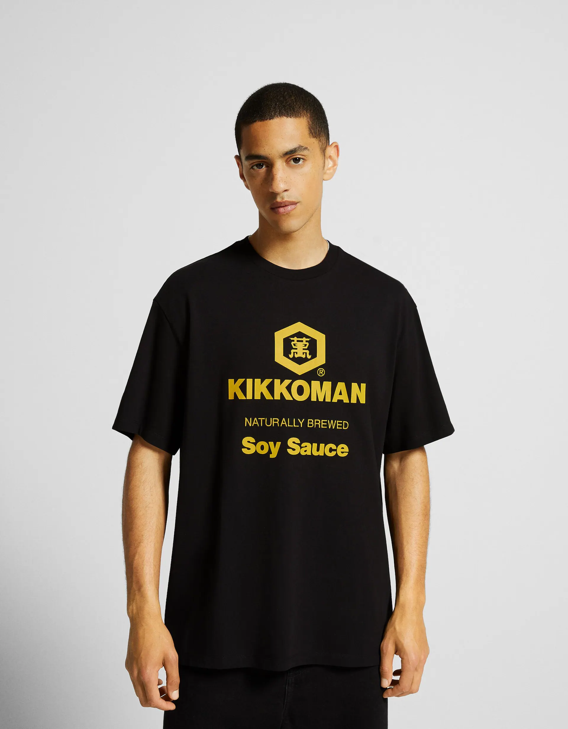 Kikkoman print boxy fit short sleeve T-shirt - T-shirts - Men