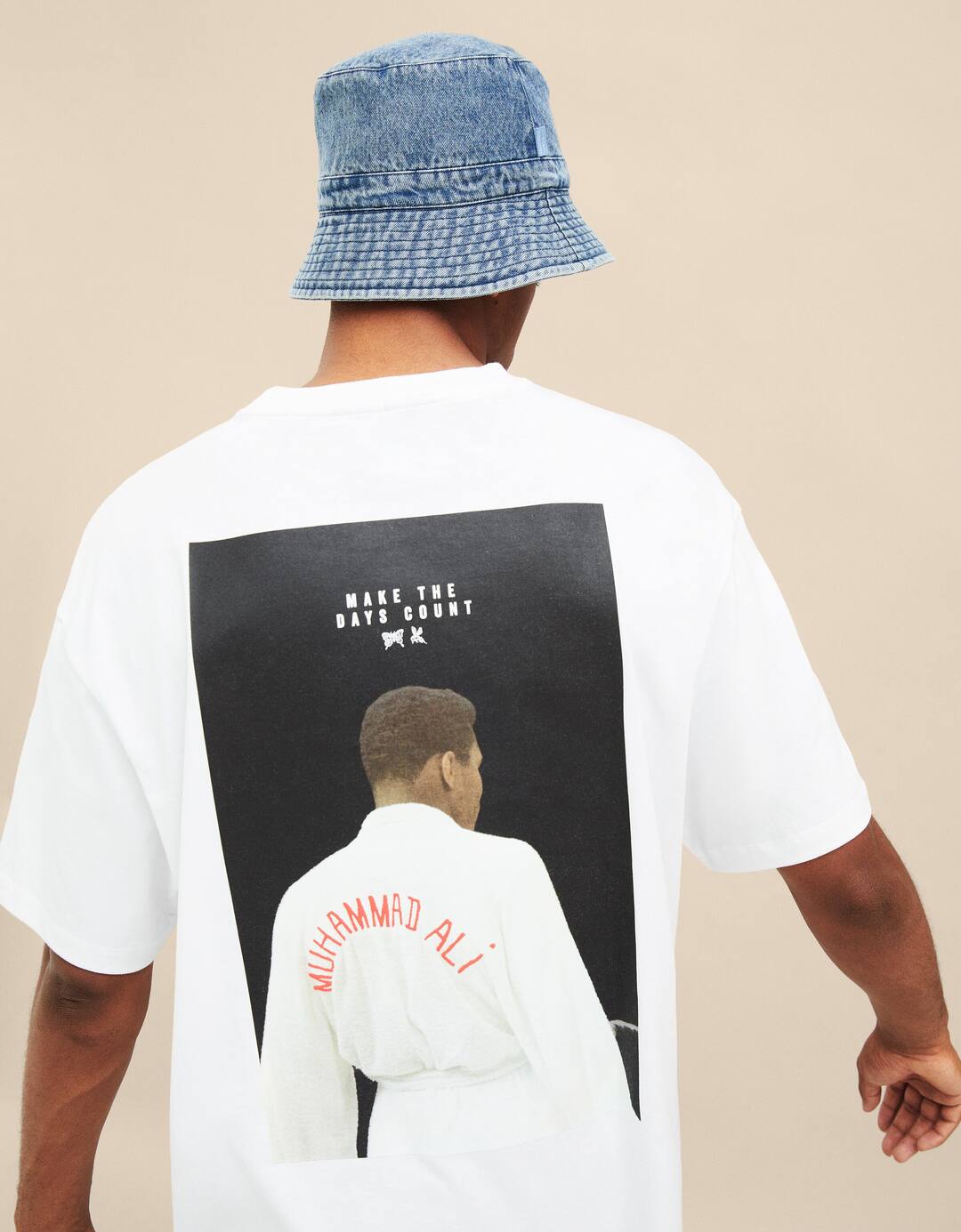 T-shirt Mohamed Ali manches courtes boxy fit imprimé