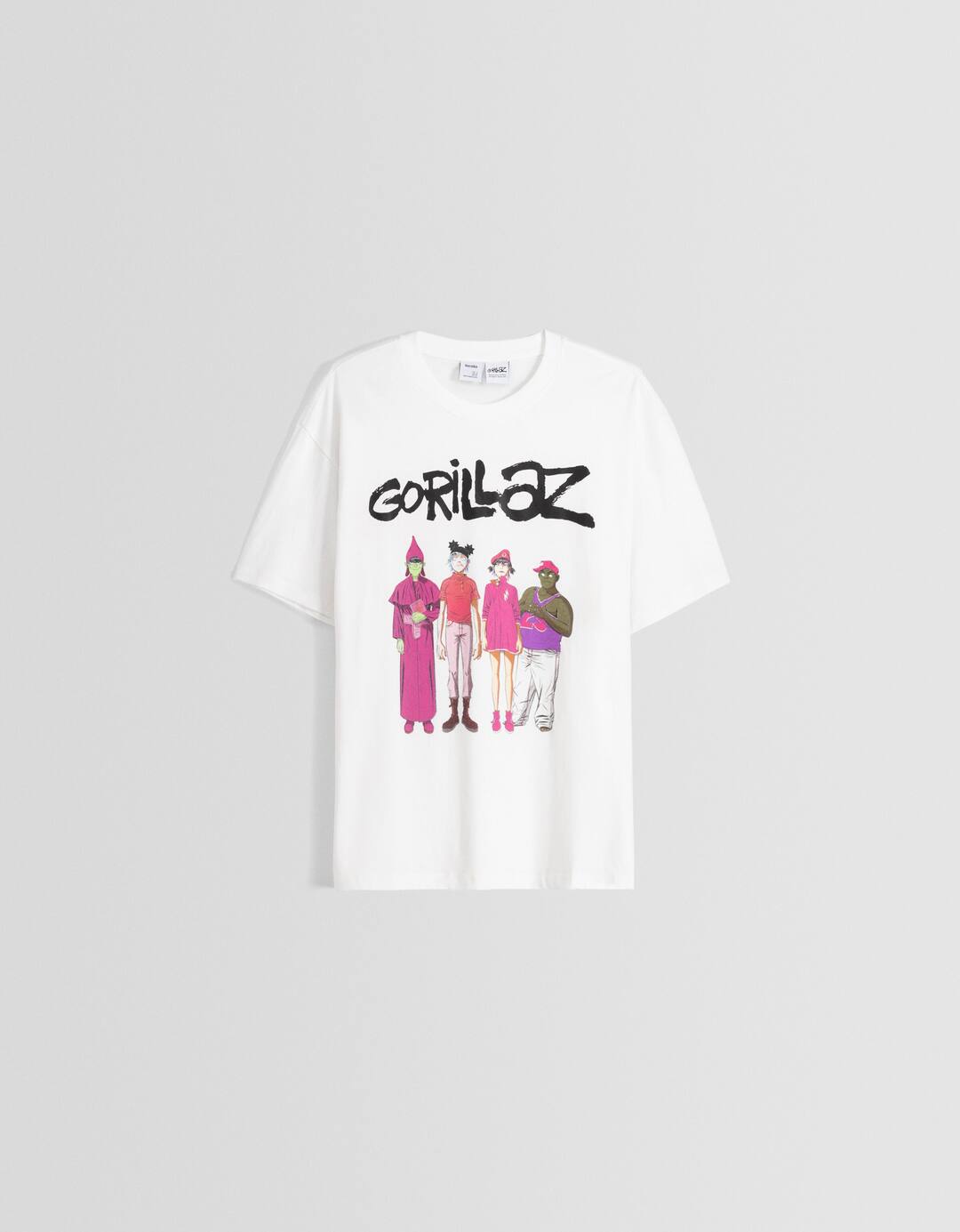 Camiseta Gorillaz boxy fit print