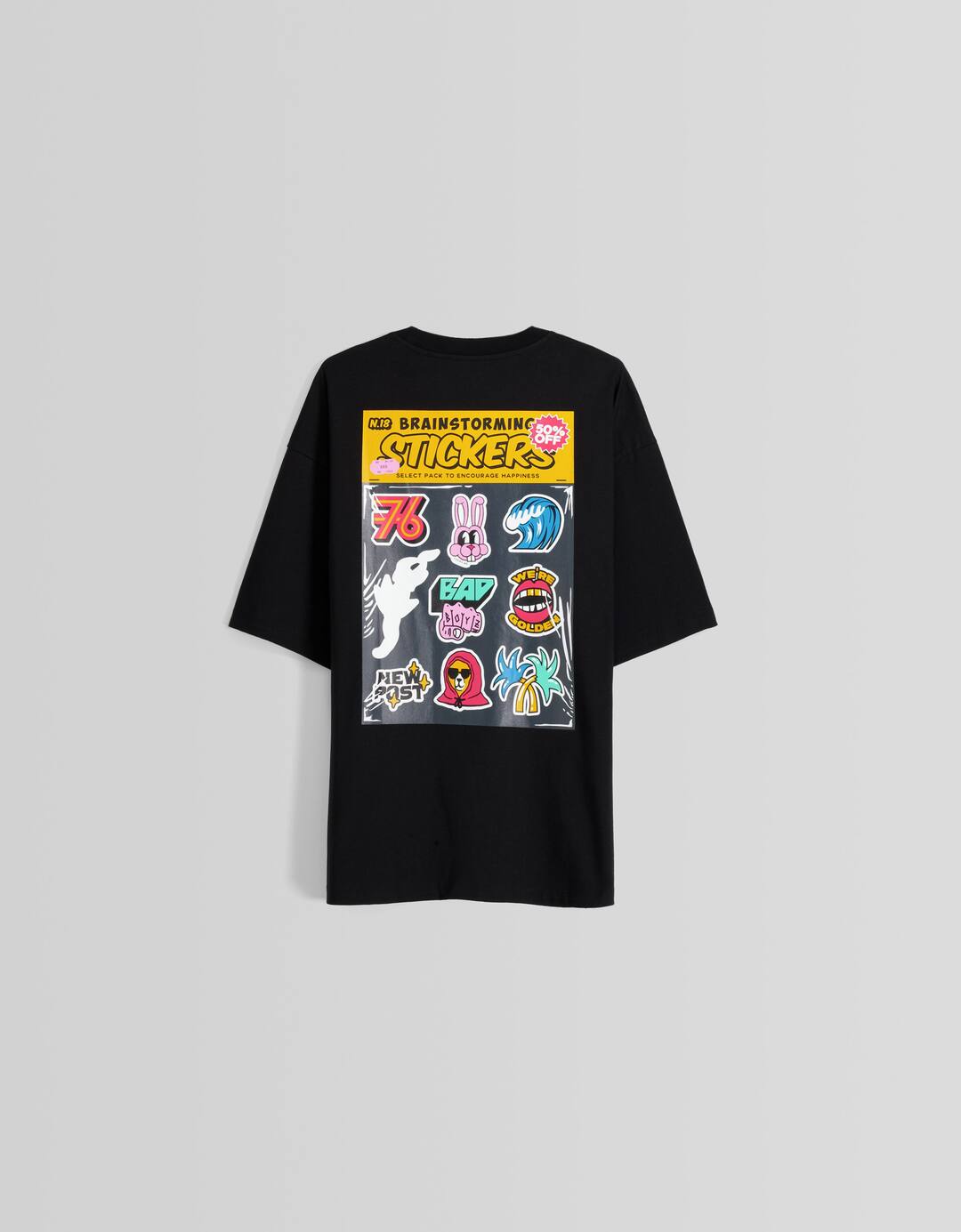 Camiseta manga corta extra loose fit print