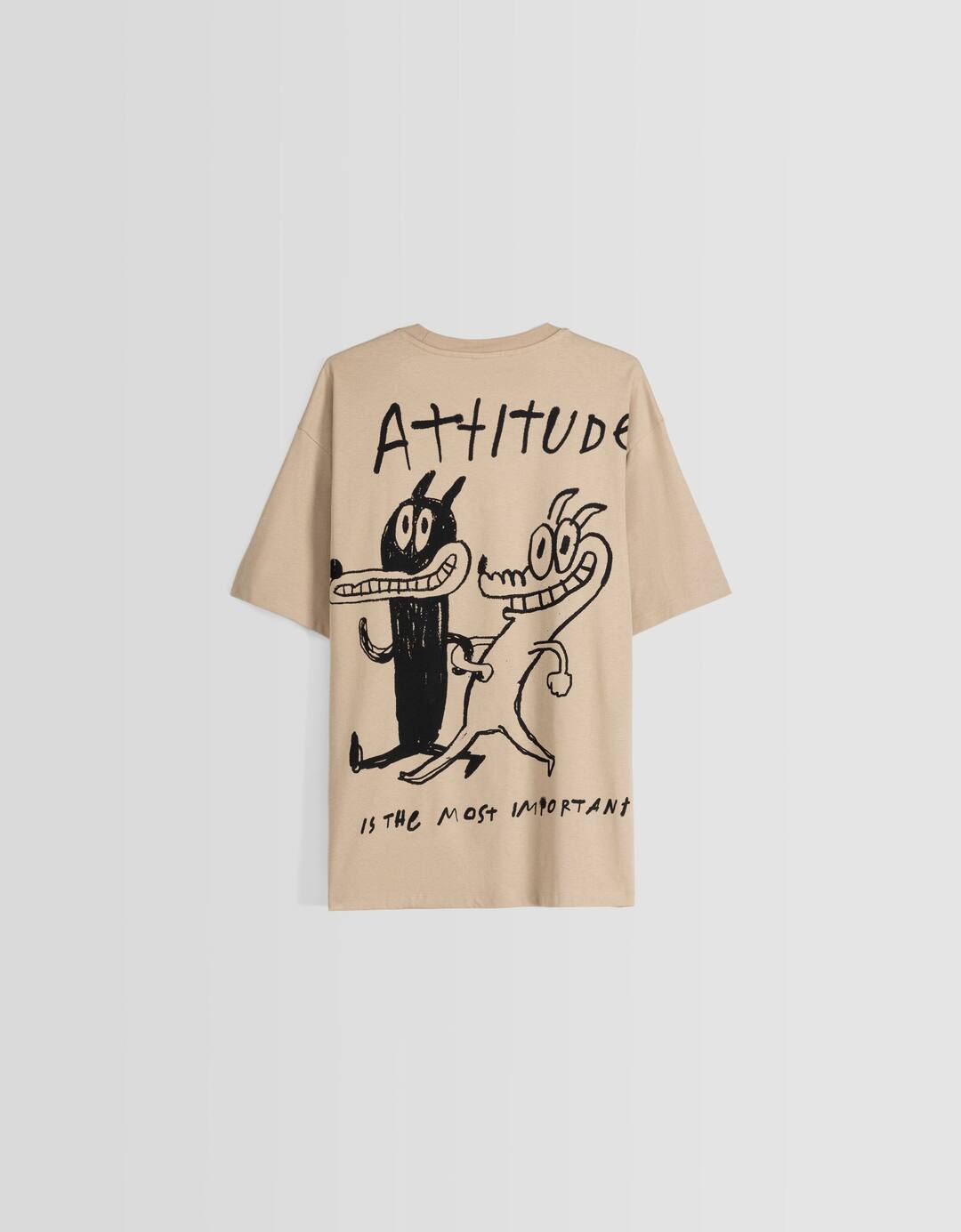 Print boxy fit short sleeve T-shirt