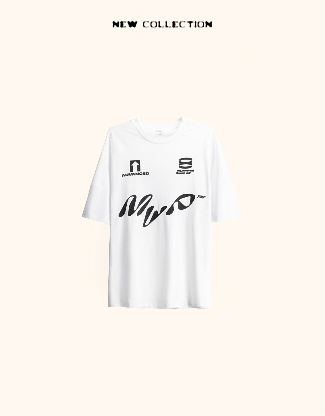 Kamiseta mahuka-motza, boxy fit, print estanpatuarekin, sport