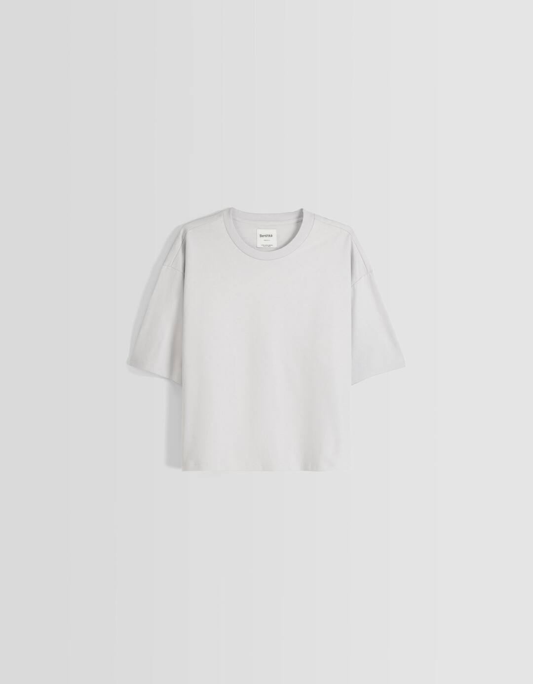 Boxy fit cropped short sleeve T-shirt