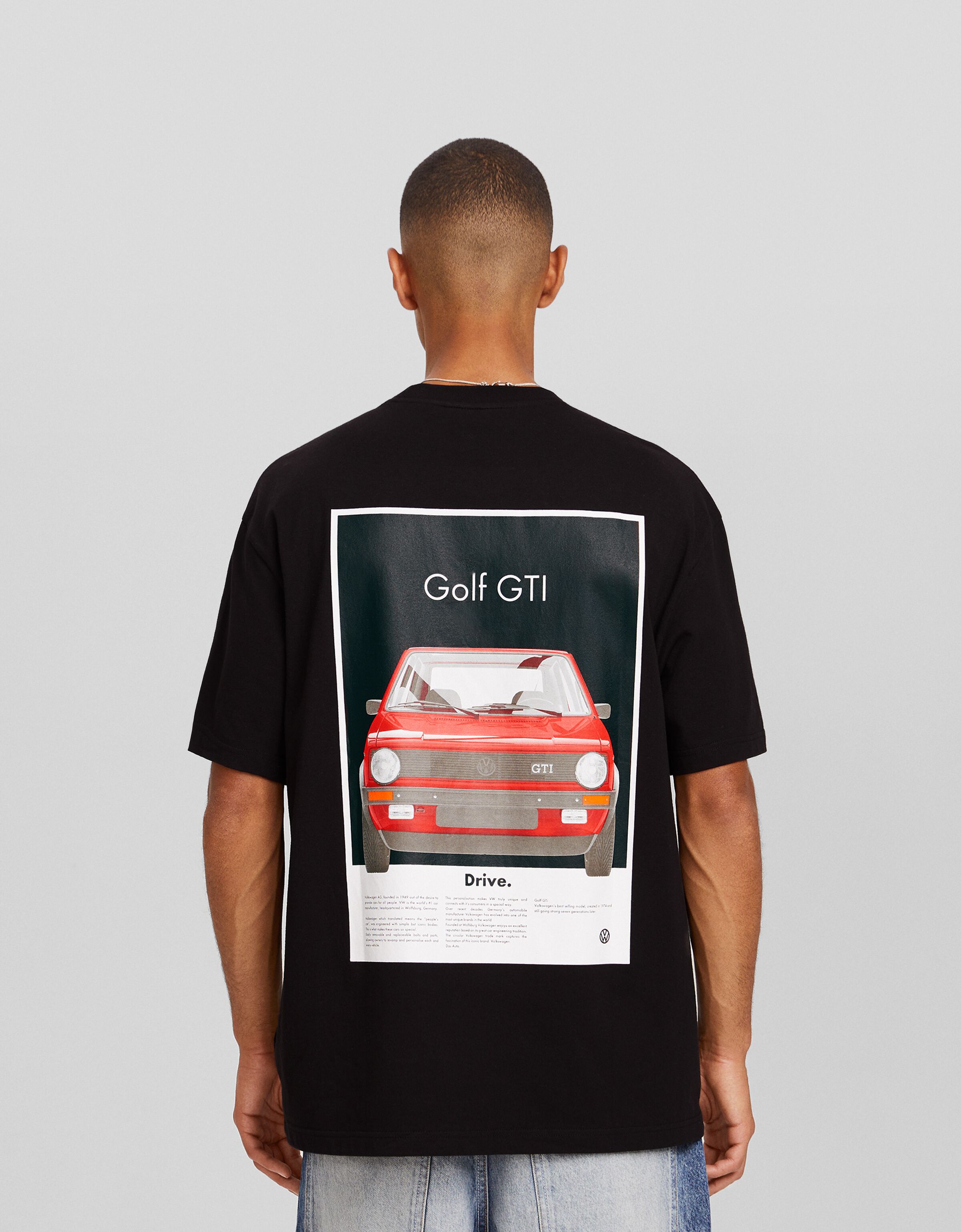 VOLKSWAGEN GOLF GTI print boxy fit short sleeve T shirt