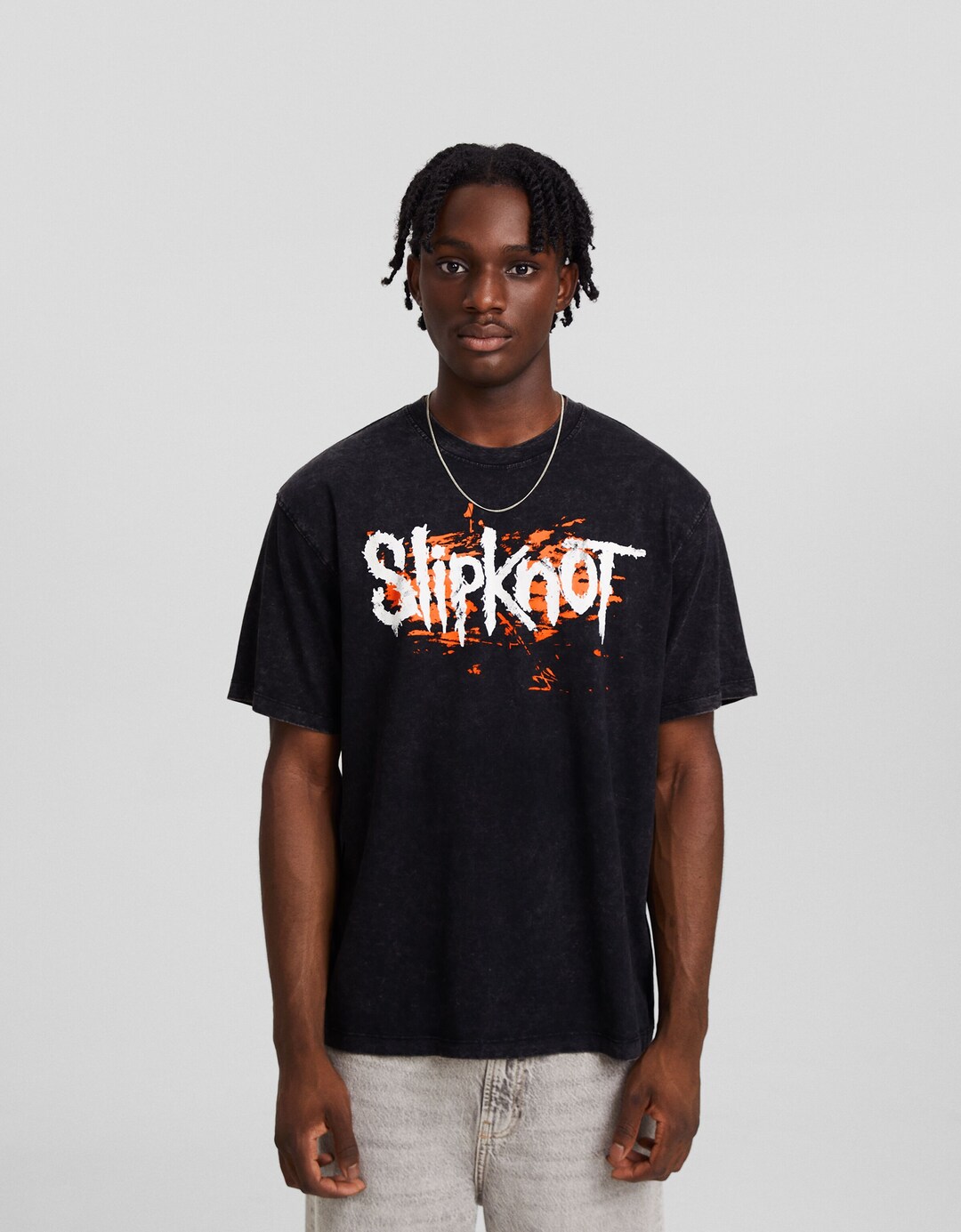Camiseta Slipknot print manga corta boxy fit