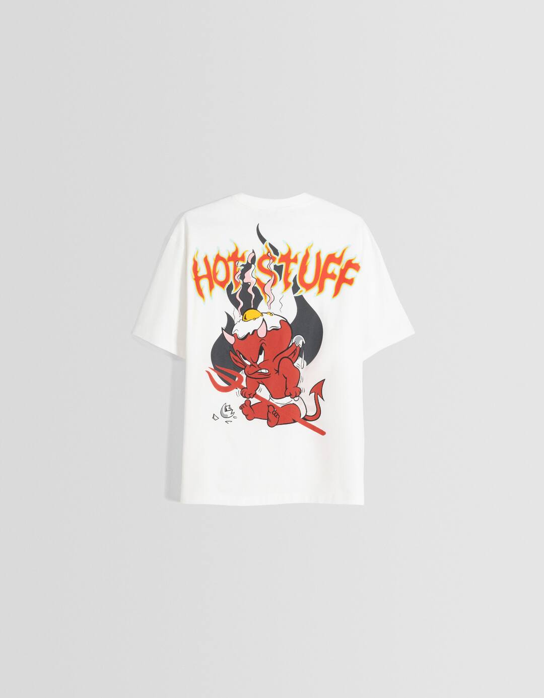 Camiseta Hot Stuff manga corta boxy fit print