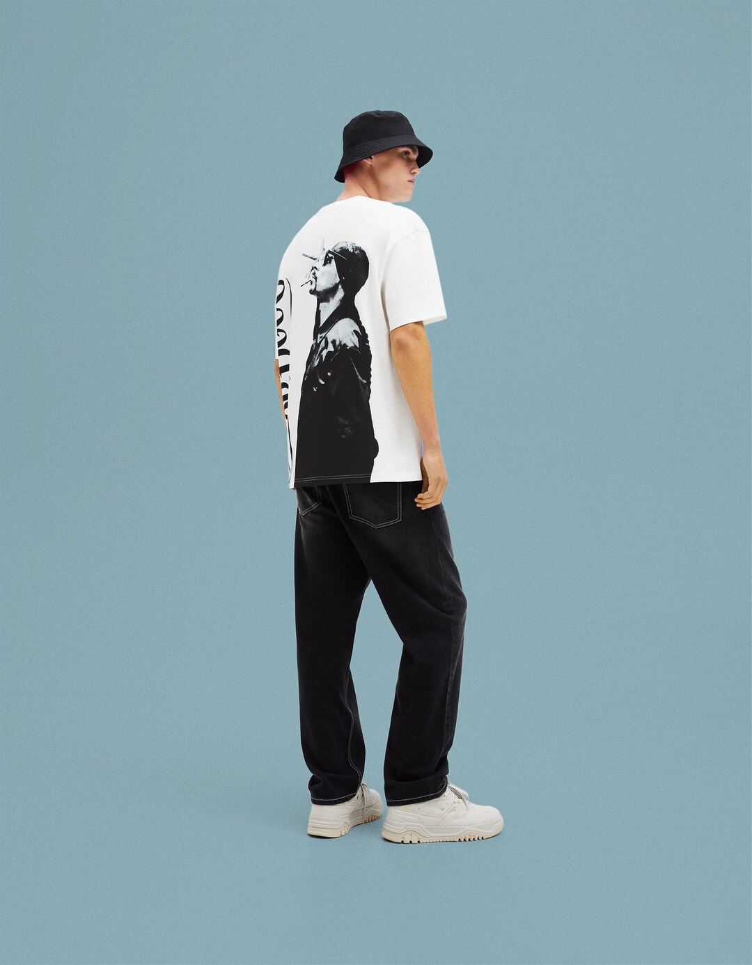 T-shirt manches courtes oversize imprimé Snoop Dogg