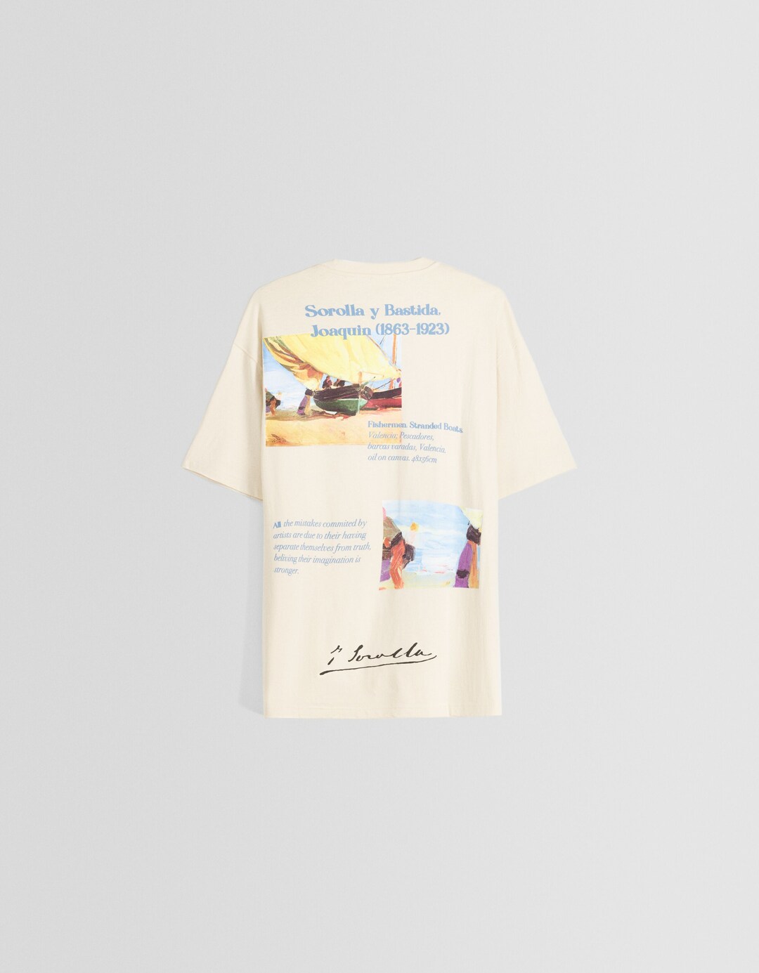 T-Shirt im Boxy-Fit mit Joaquín Sorolla-Print
