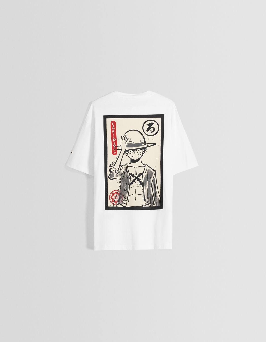 Camiseta One Piece manga corta boxy fit print