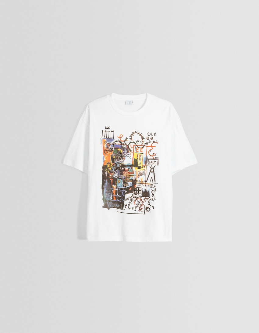 Jean-Michel Basquiat short sleeve boxy-fit T-shirt with print - Men ...
