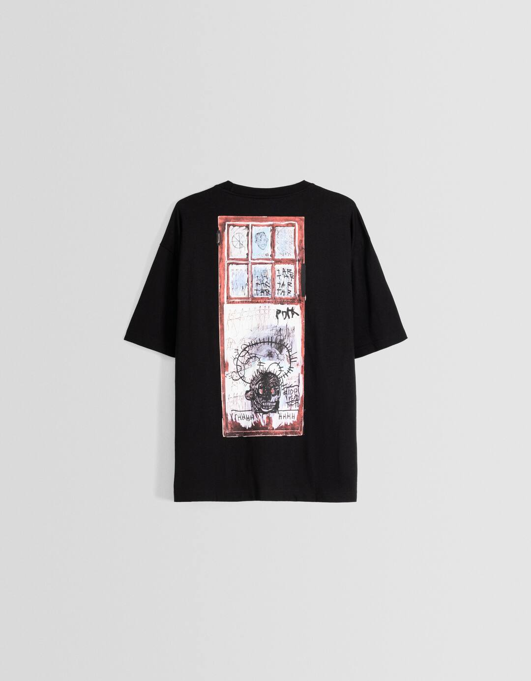 T-shirt Jean-Michel Basquiat manches courtes boxy fit imprimé