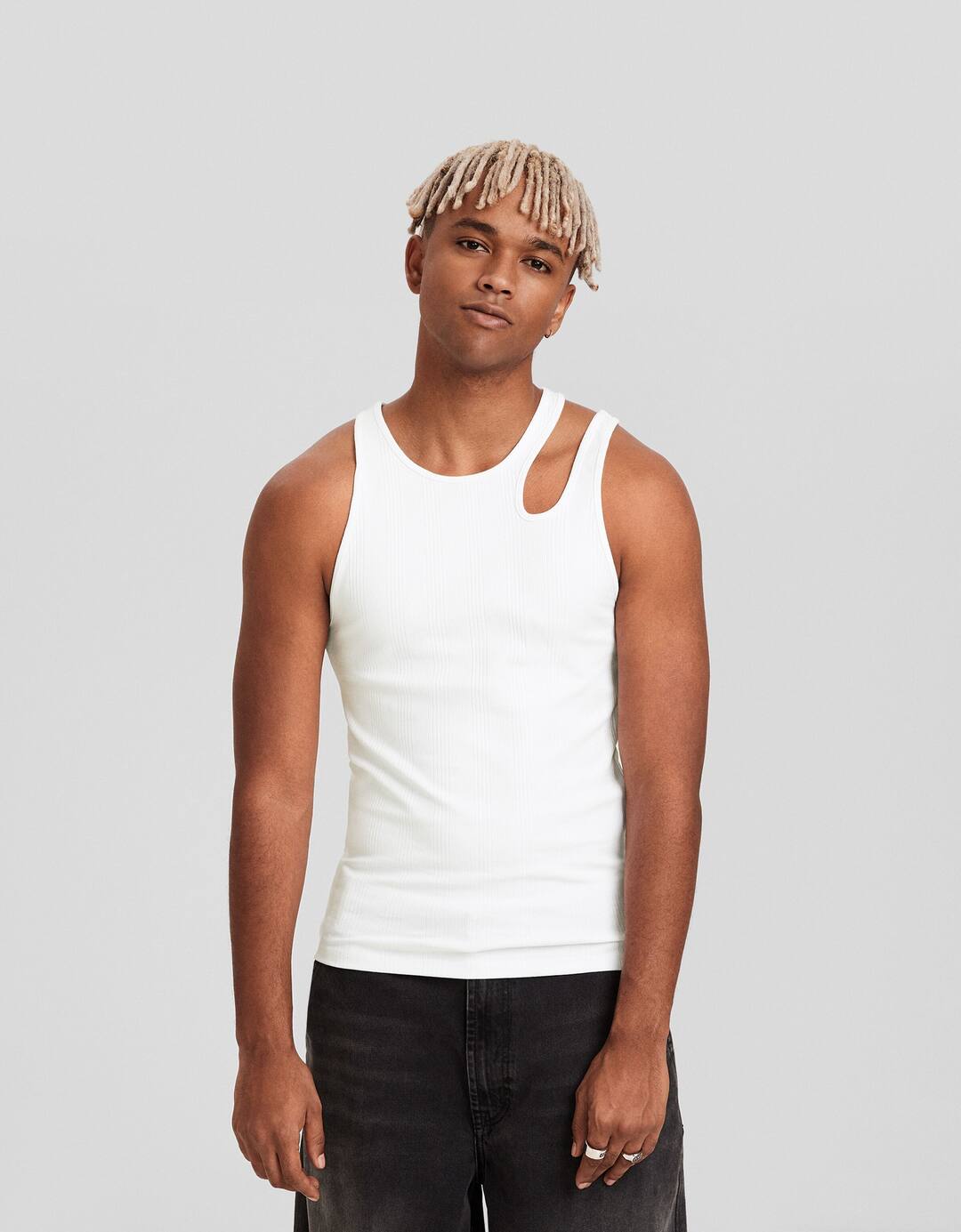 Ribbed vest top