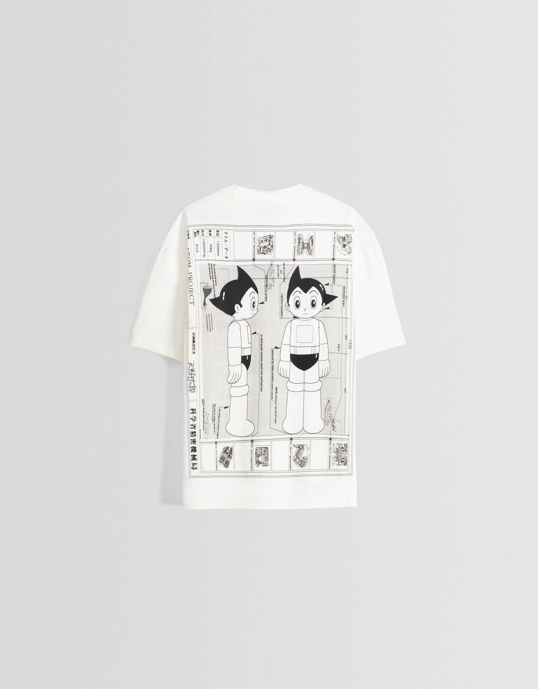 Camiseta Astro Boy manga corta boxy fit print