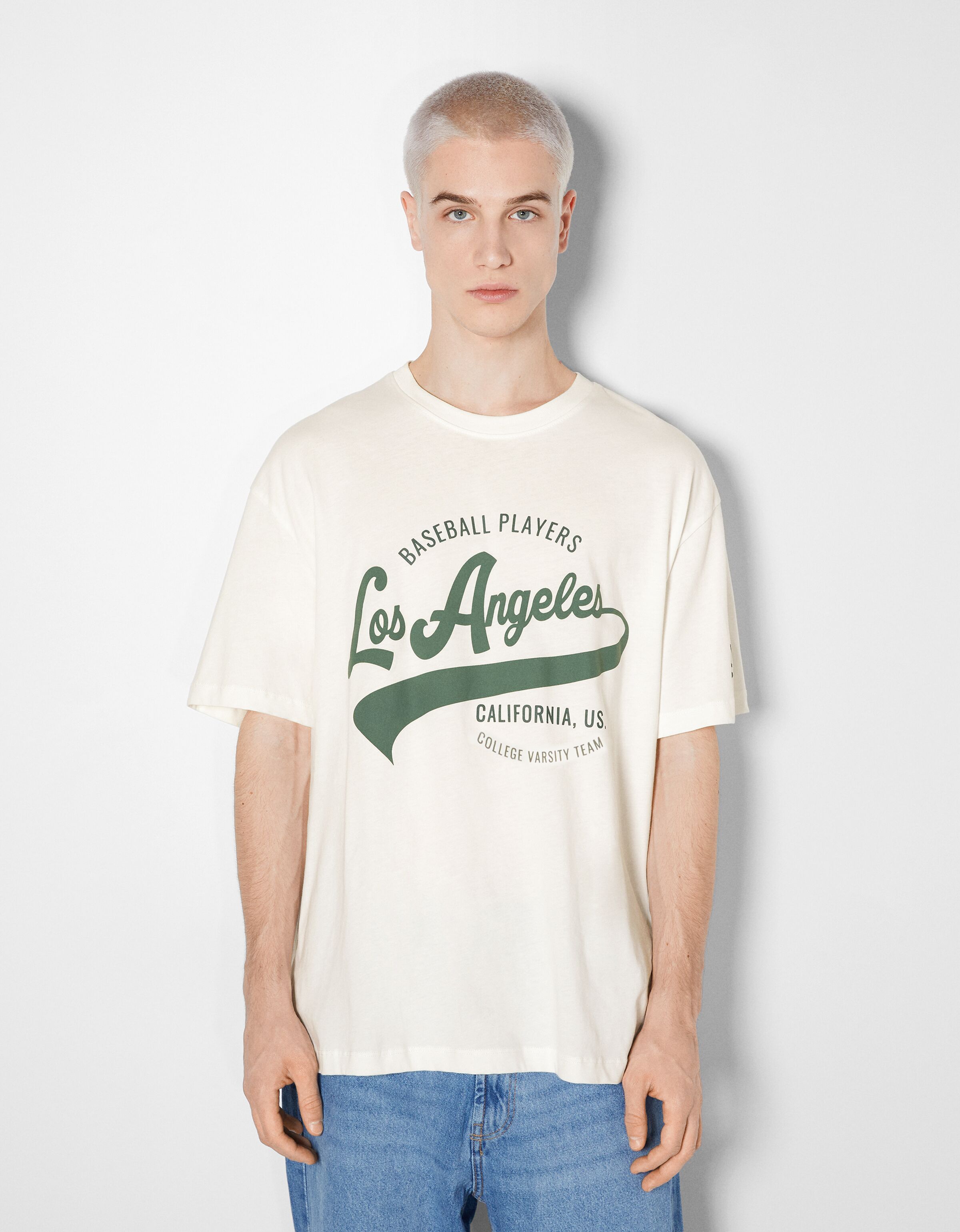 Camisetas manga discount corta hombre bershka