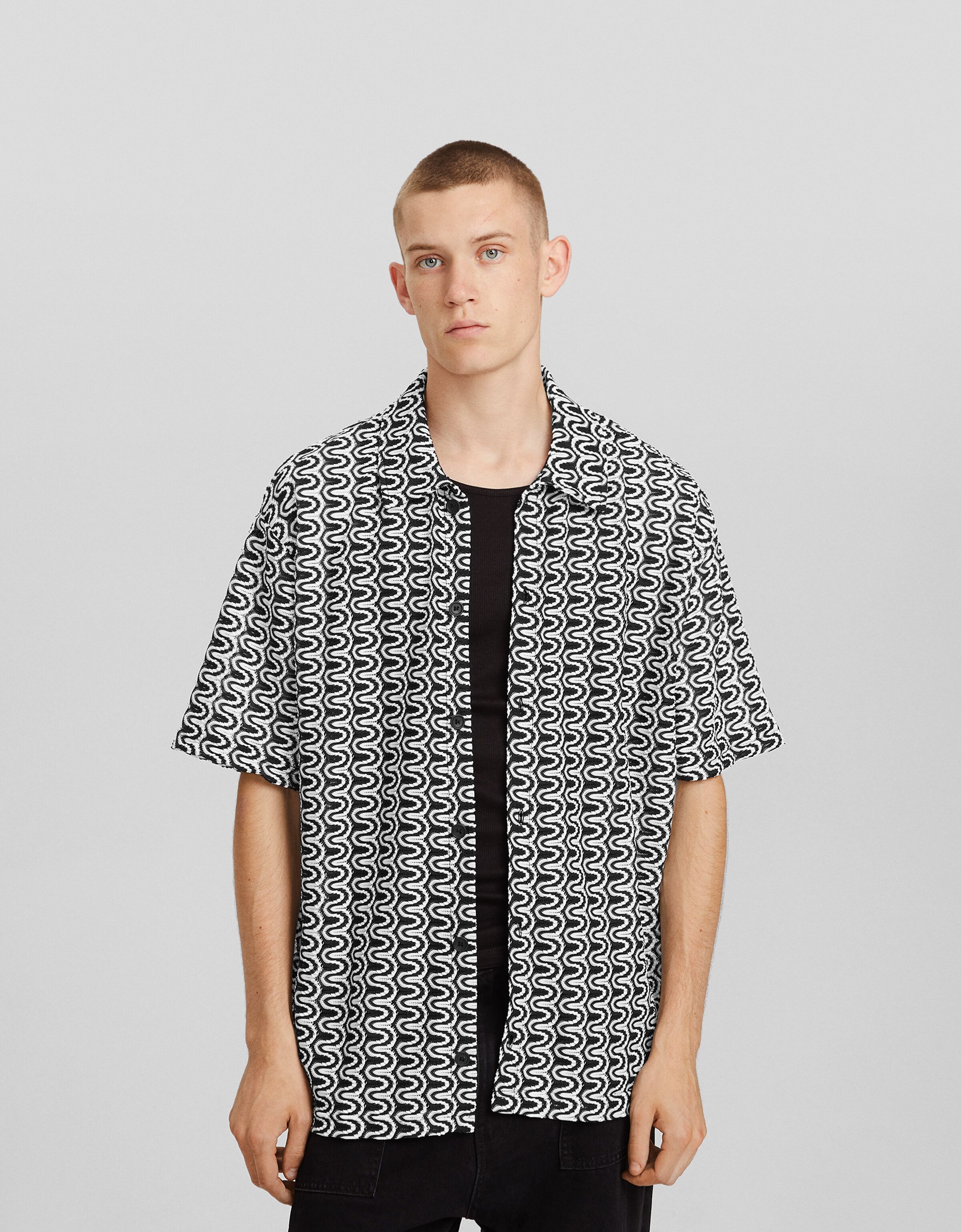 Chemise best sale bershka homme