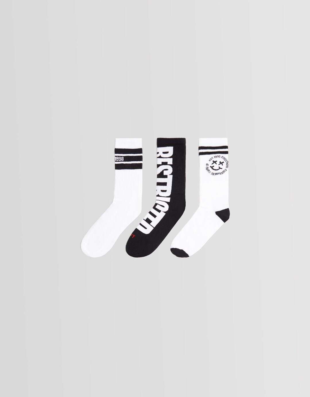 Set met 3 paar sokken met print