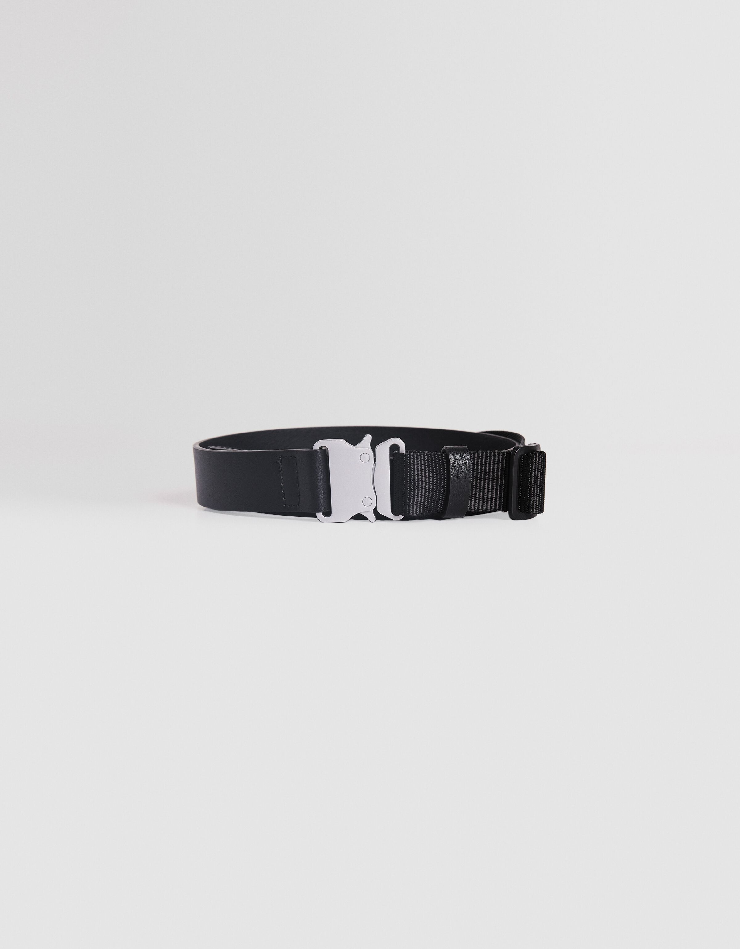 Webbing belt with clip buckle Accessories Men Bershka