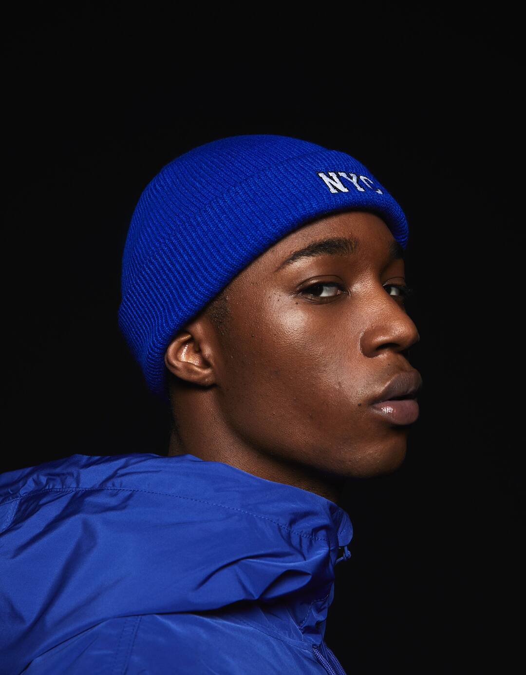 Short varsity beanie