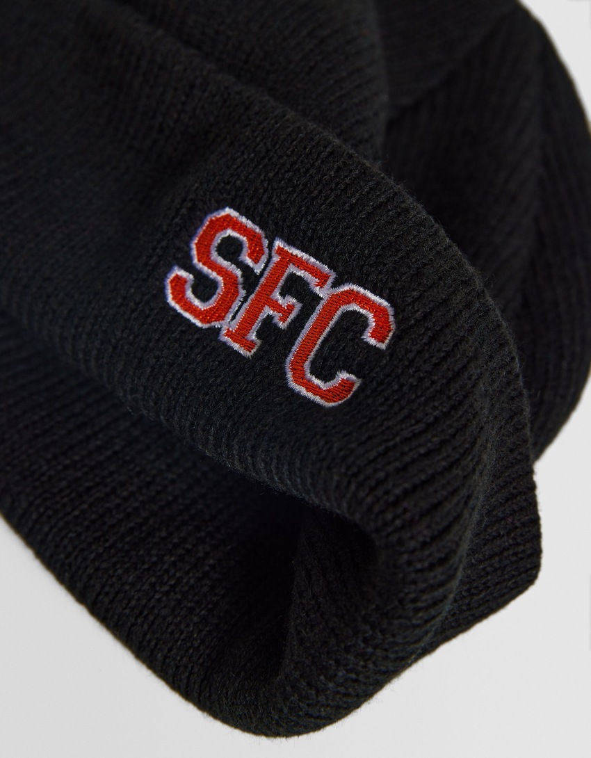 Bonnet court varsity-Noir-2