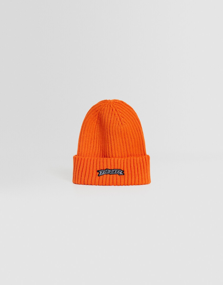 Beanie txano brodatua-Laranja-0