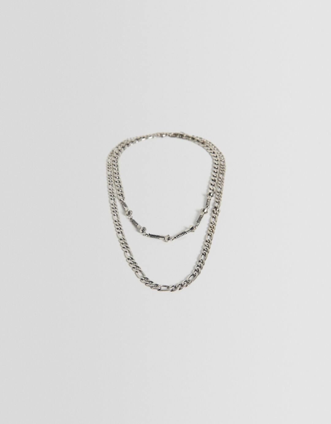 Set of 2 screw necklaces