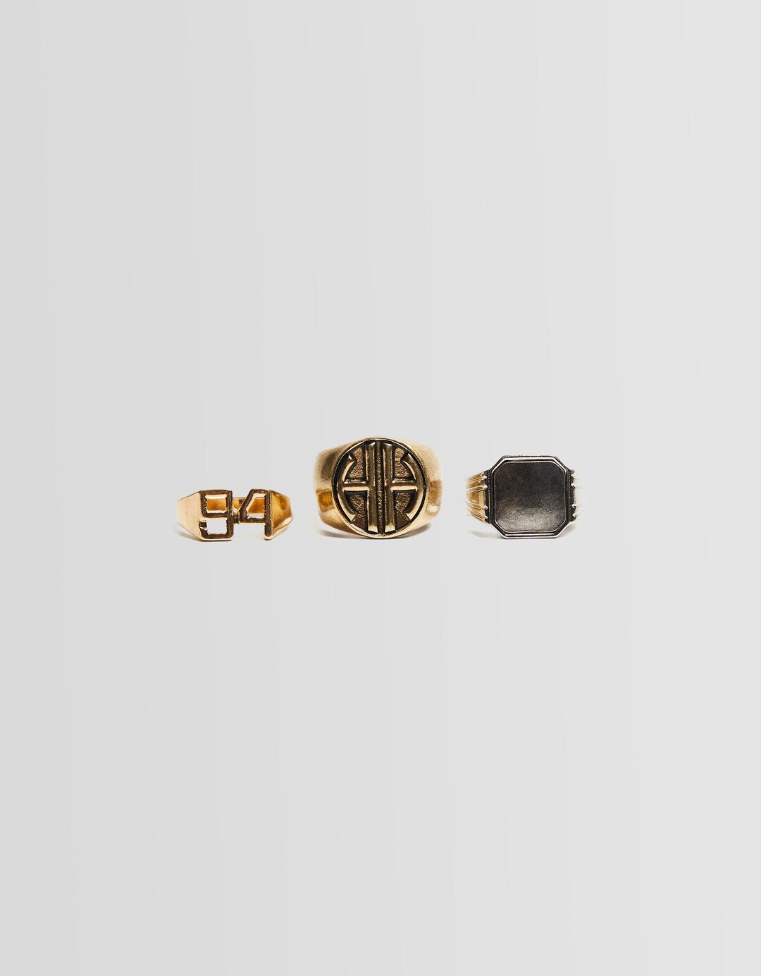 Set van 3 ringen met nummers-letters