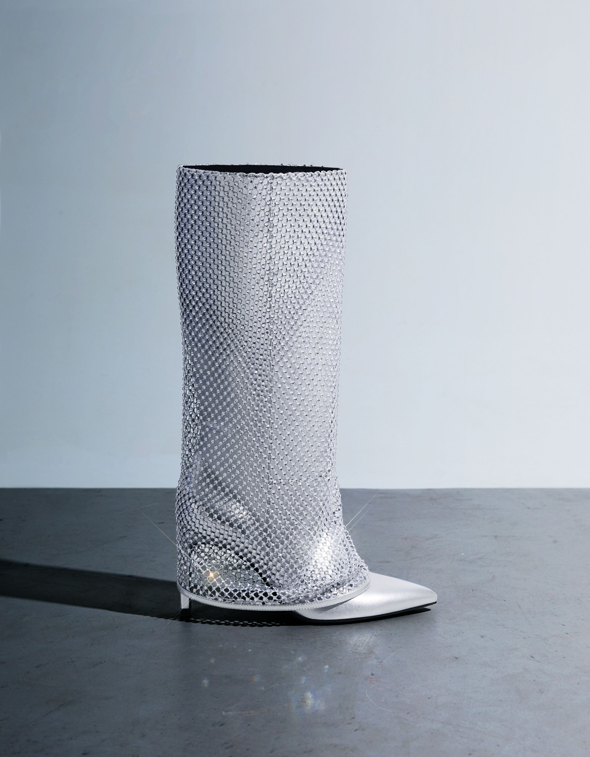 Bershka glitter hot sale boots