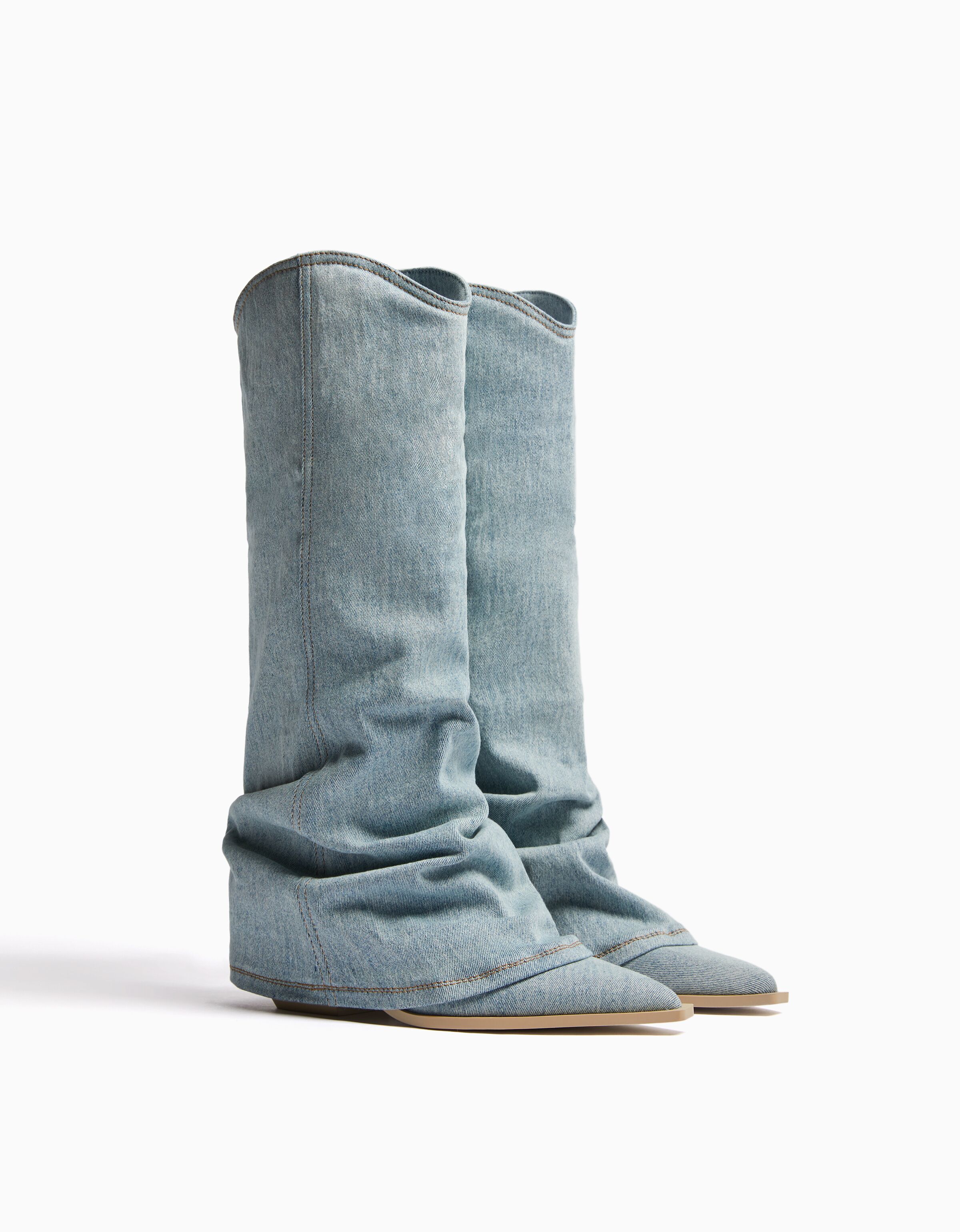Cowboy boots bershka cheap