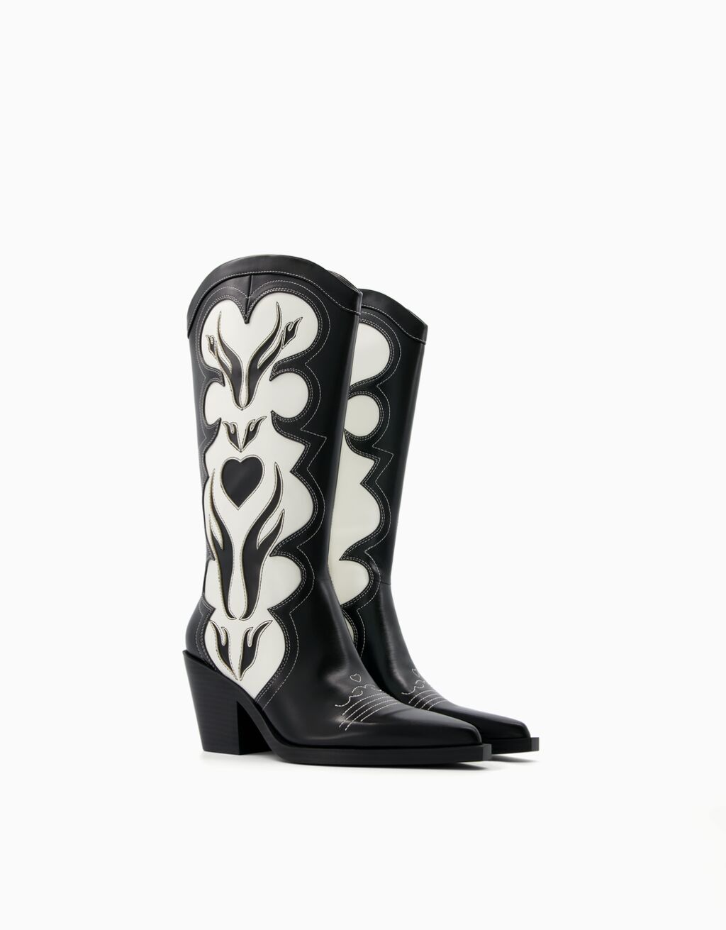 Cowboy top boots bershka