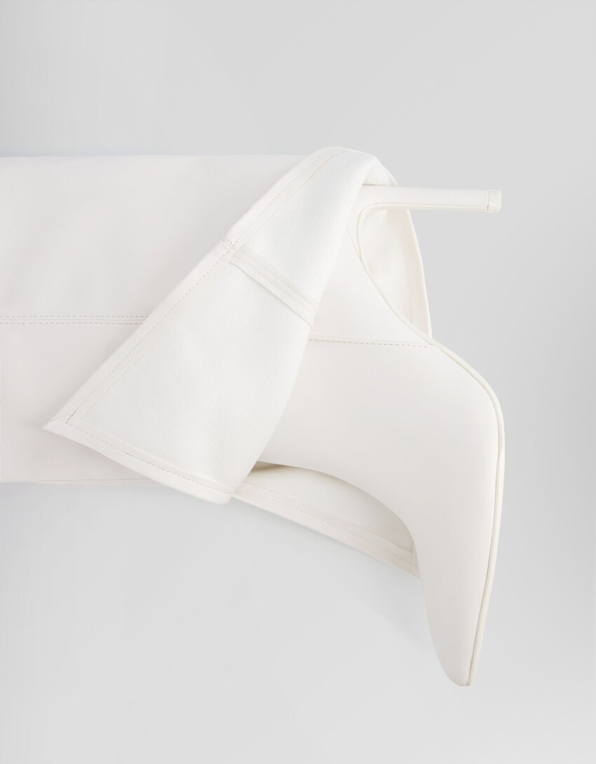 Botas tacão calças-Branco-1
