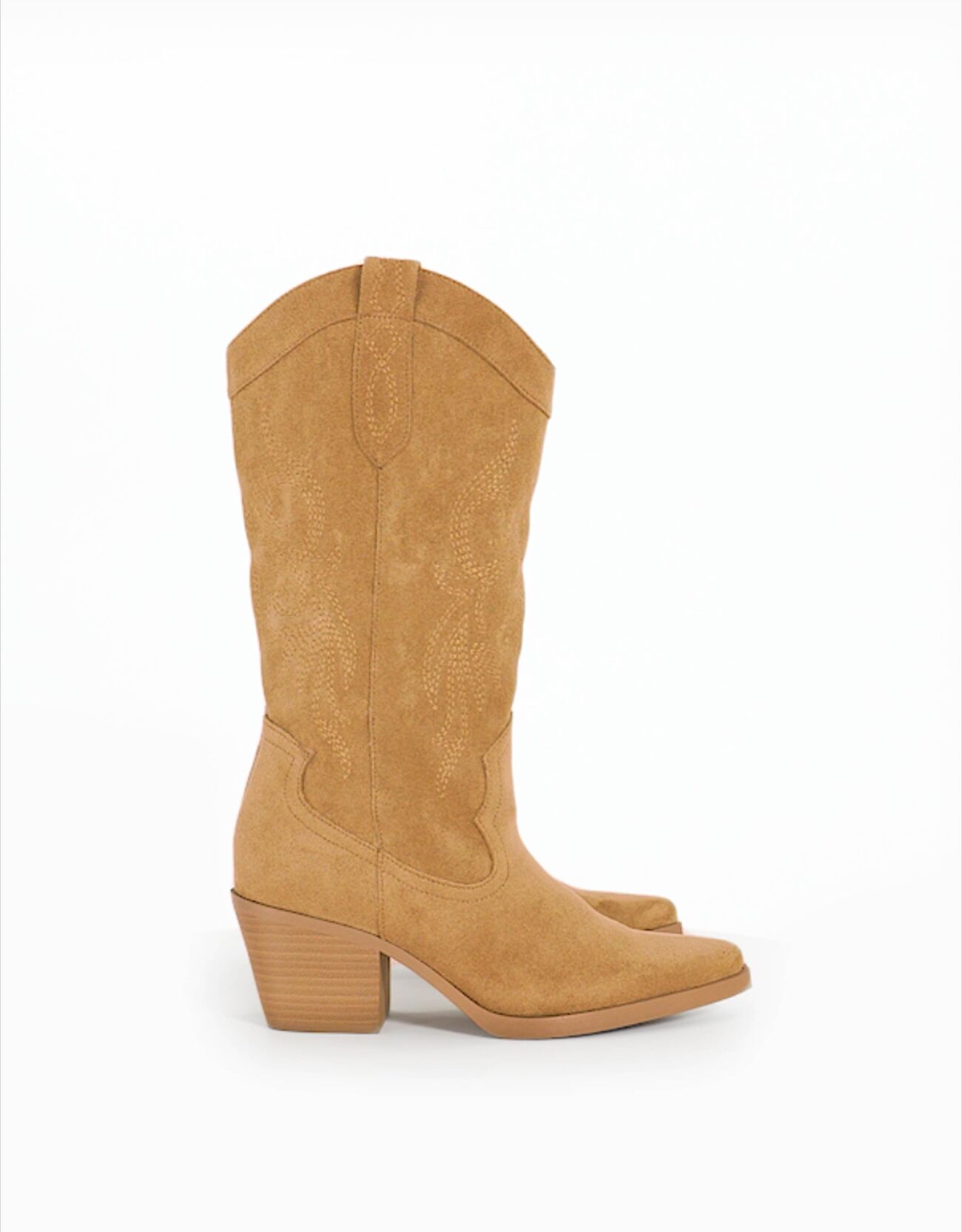 Heeled cowboy boots Women Bershka