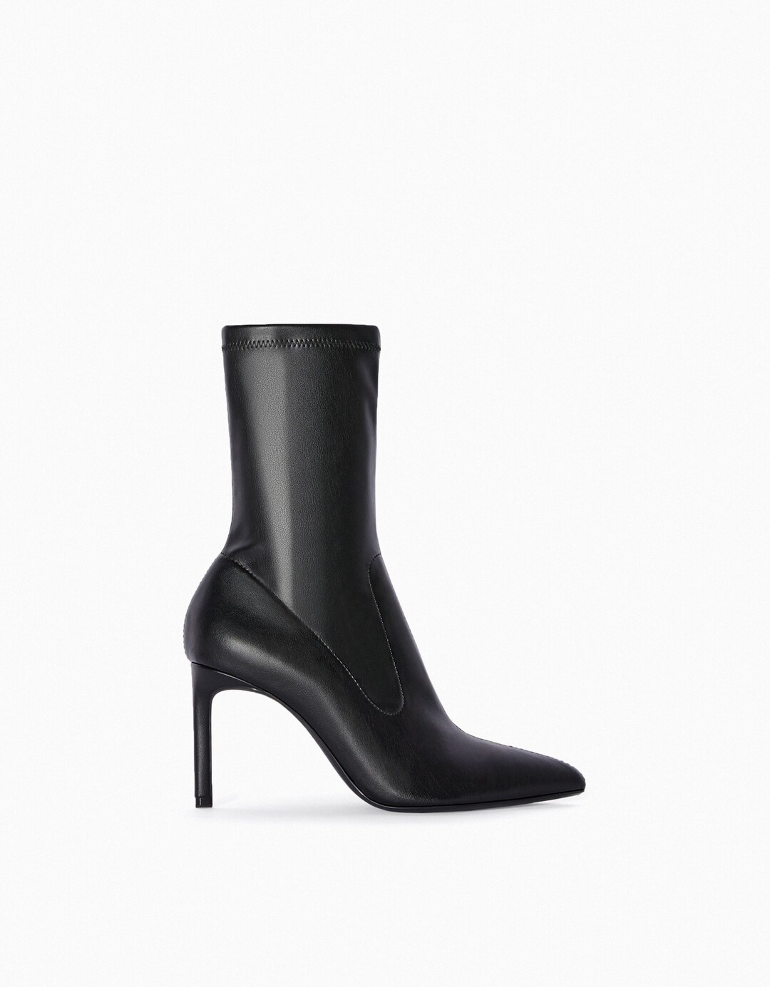 Tailored high-heel ankle boots