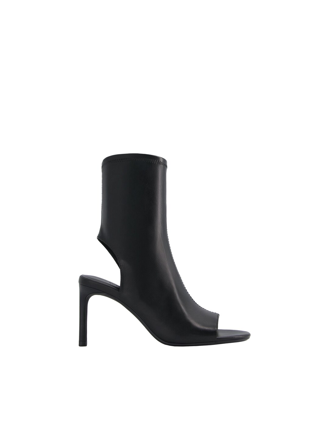 Generation Bershka High-heel slingback ankle boots with a cut-out detail on the toes