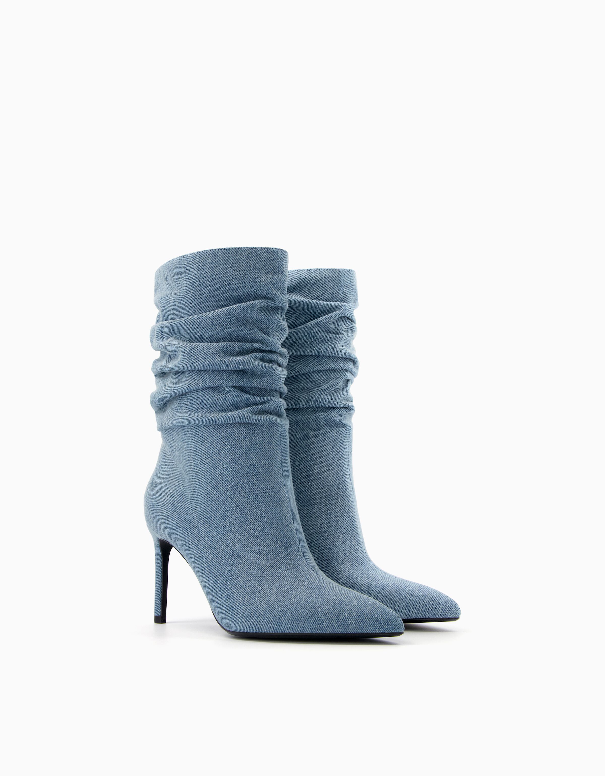 Denim slouch new arrivals boots