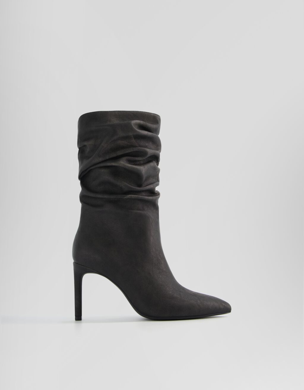 Slouchy stiletto heel ankle boots