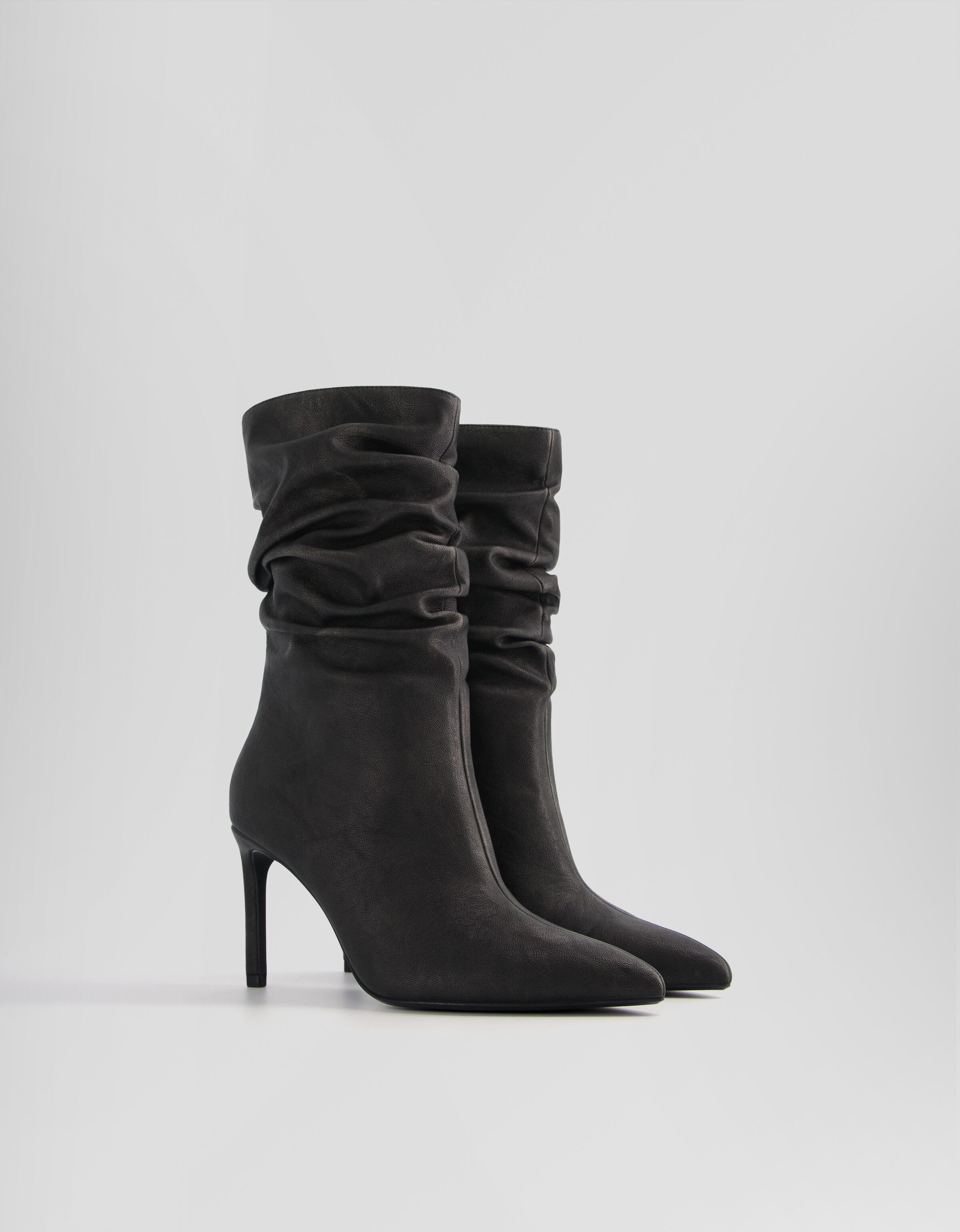 Grey stiletto boots best sale