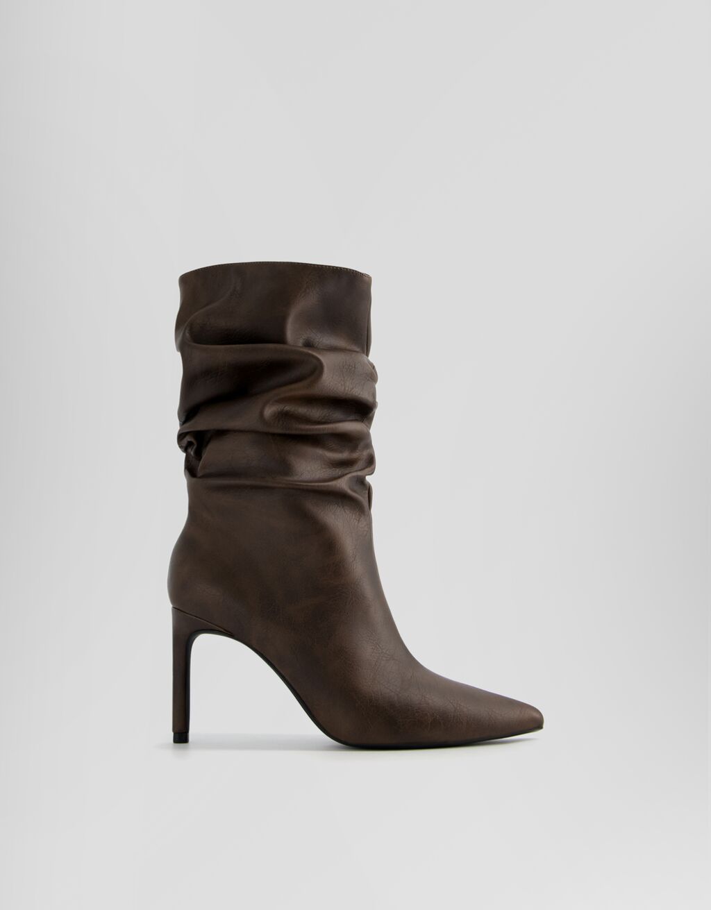 Slouchy stiletto heel ankle boots Women Bershka