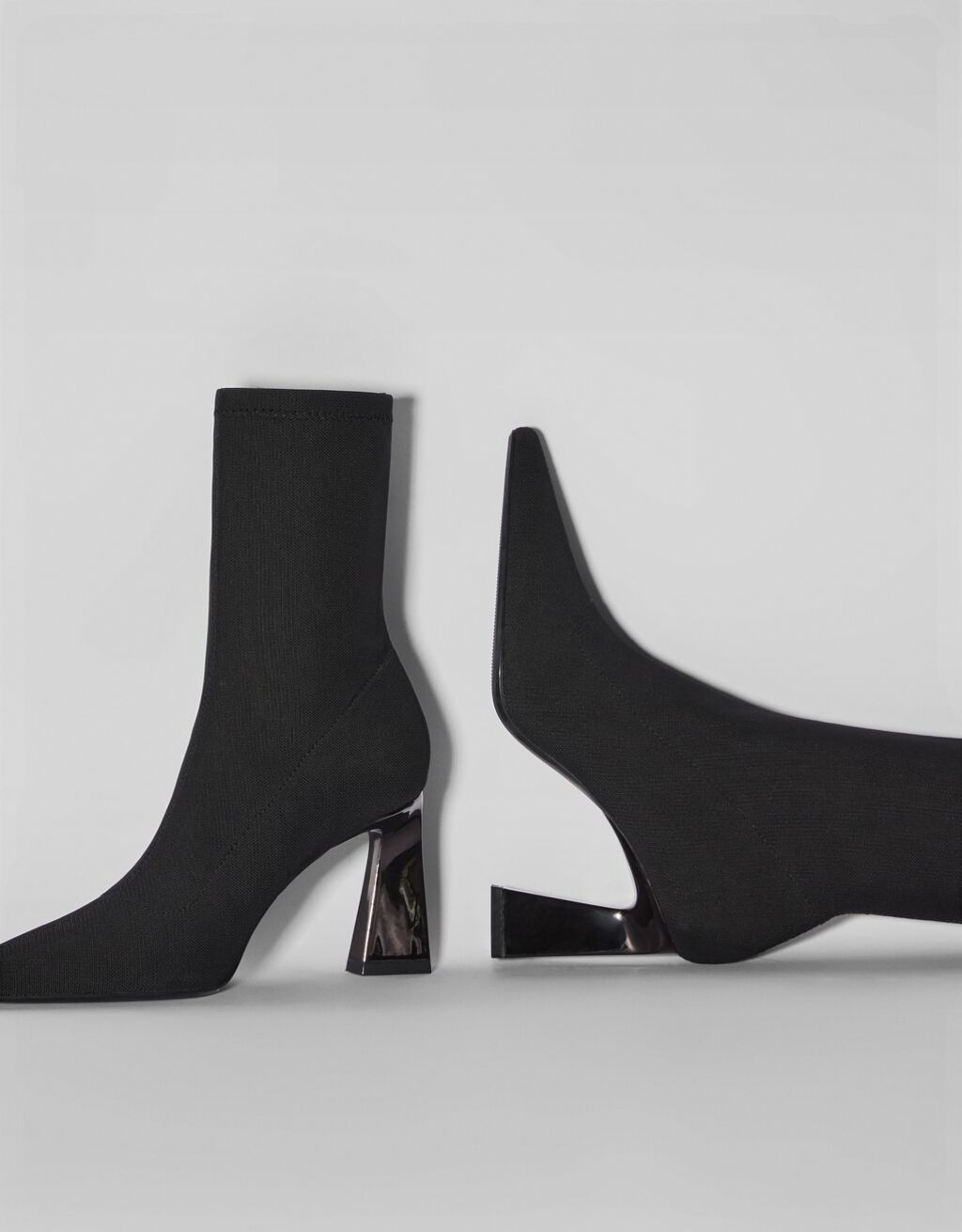 Bottines top chaussettes bershka