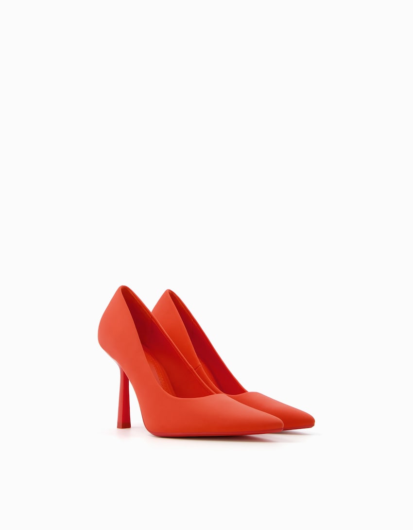 Sapato de salto alto-Vermelho-0