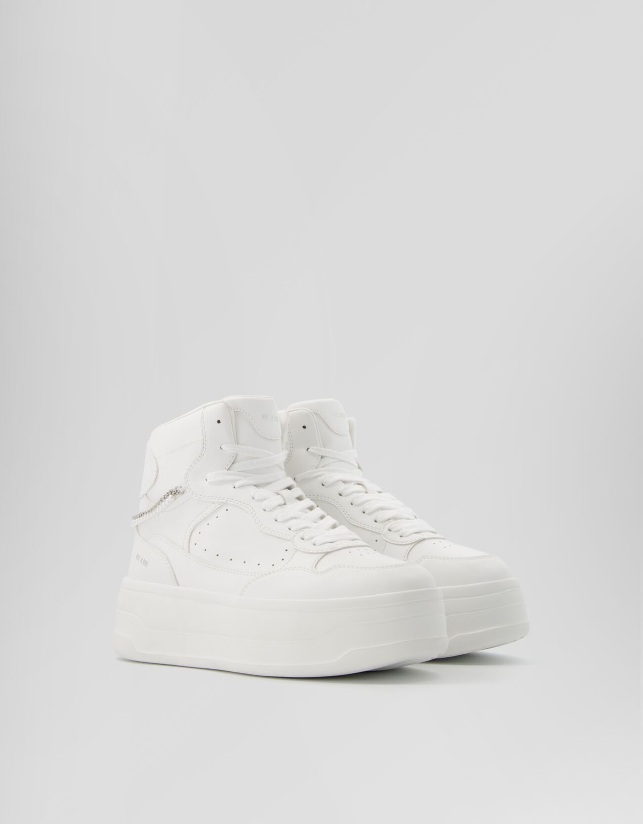 High top trainers with chain detail